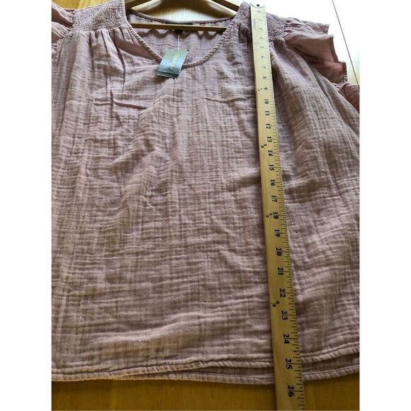 Style & Co Flutter-Sleeve V-Neck Top NWT Size 2X - Picture 9 of 13